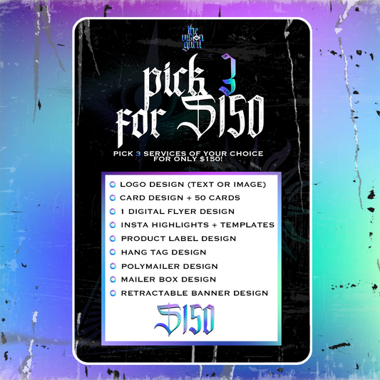 Pick 3 For $150 Package