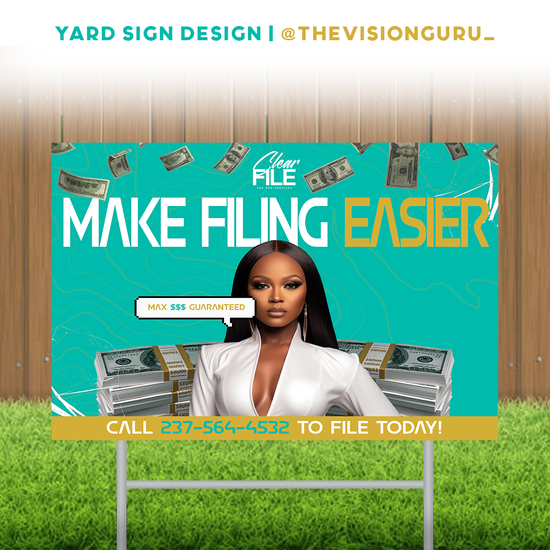 Yard Sign Design (Print Available)
