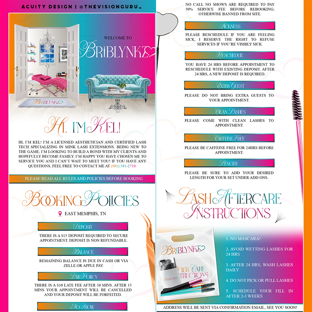 Acuity Booking Design