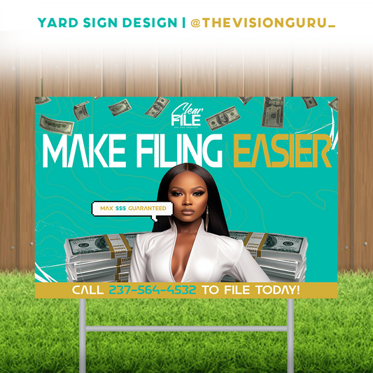 Yard Sign Design (Print Available)
